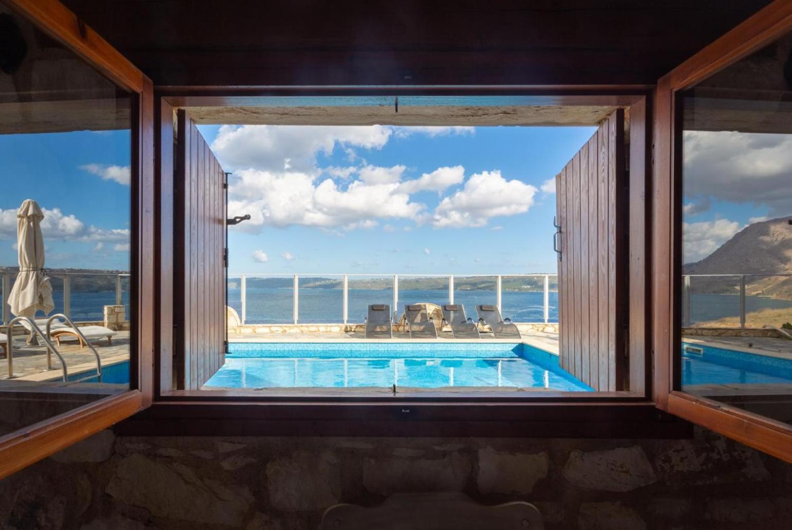 Souda Bay View Villa Kalámion Eksteriør bilde
