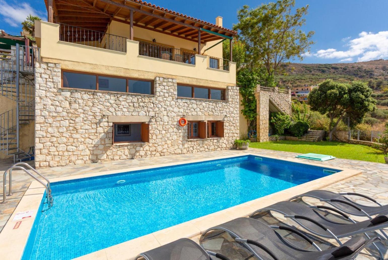 Souda Bay View Villa Kalámion Eksteriør bilde