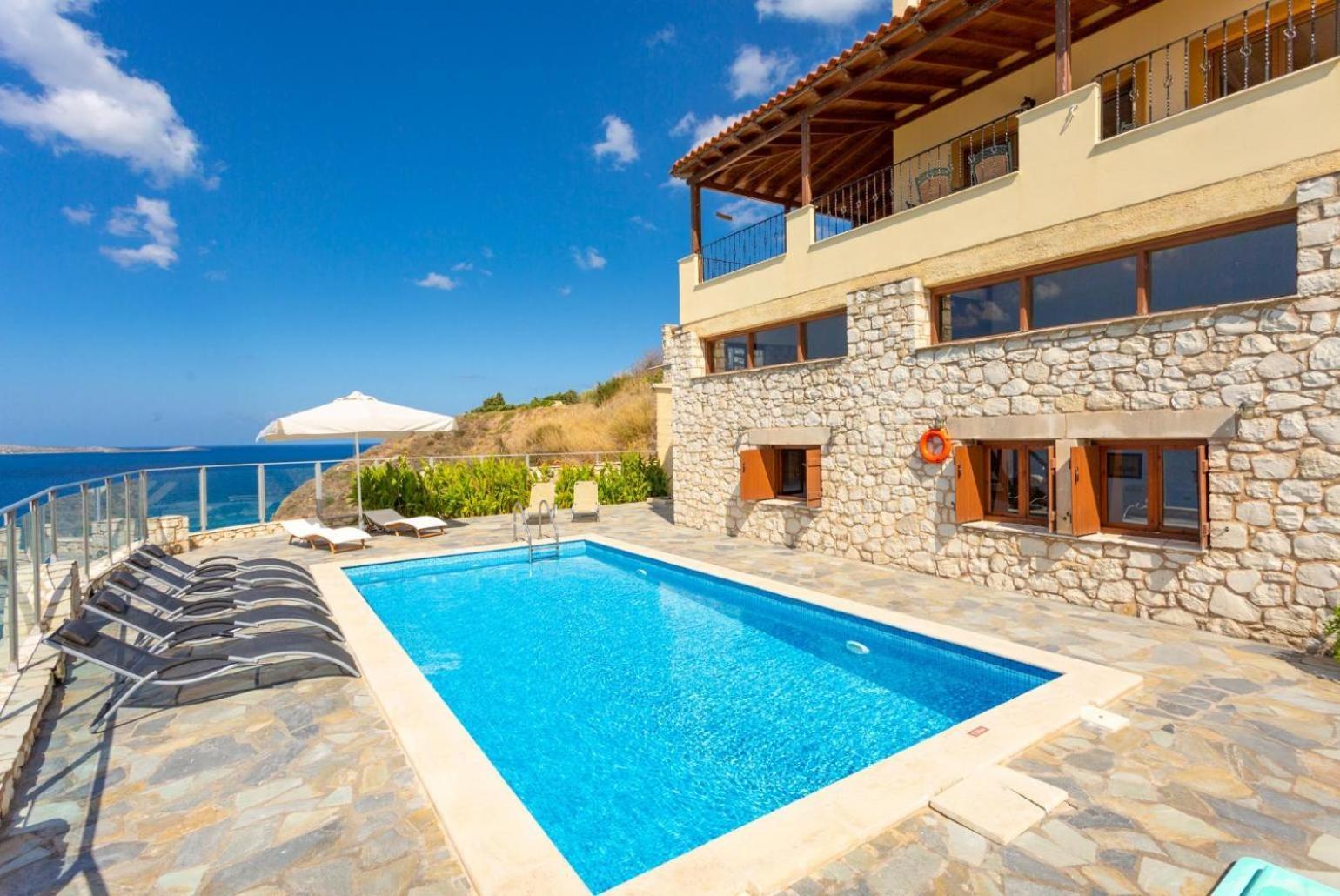 Souda Bay View Villa Kalámion Eksteriør bilde