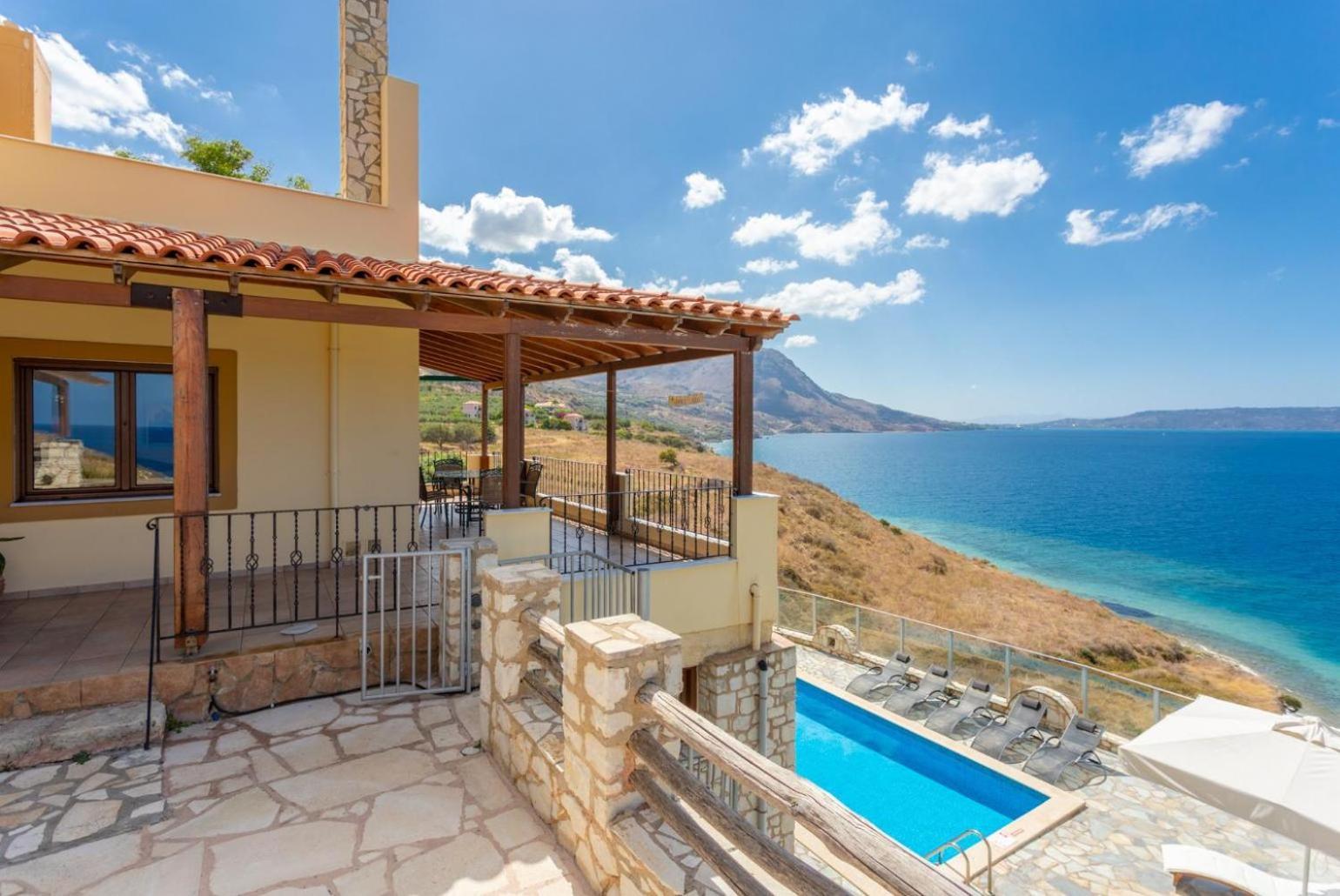Souda Bay View Villa Kalámion Eksteriør bilde